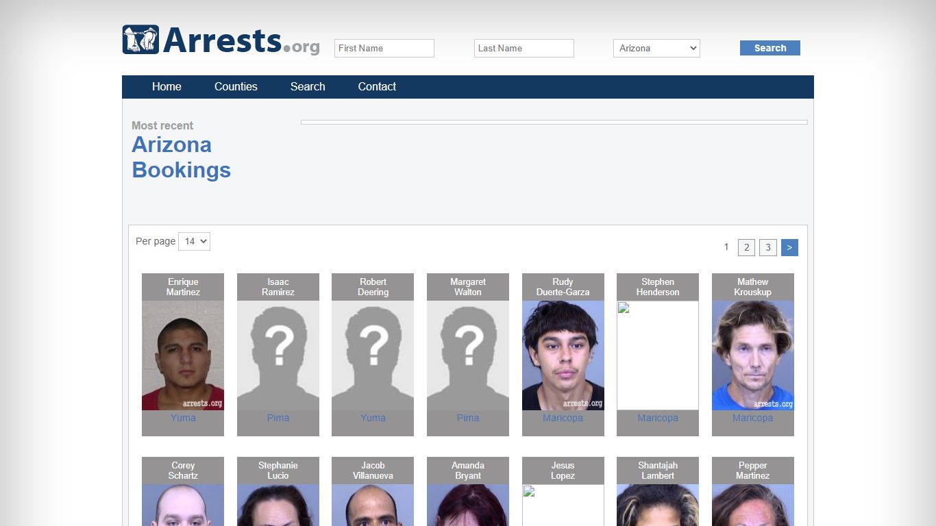 Arizona Arrests and Inmate Search